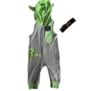 Star Wars Sleeveless Hooded Romper 18 Months NWT